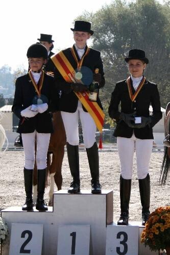 2e, Anastasia Huet, 1ère Clara Hoffmann, 3e Béatrice Vischer