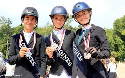 Championnat Suisse de saut - podiums Genevois en Poney D Elite et Children